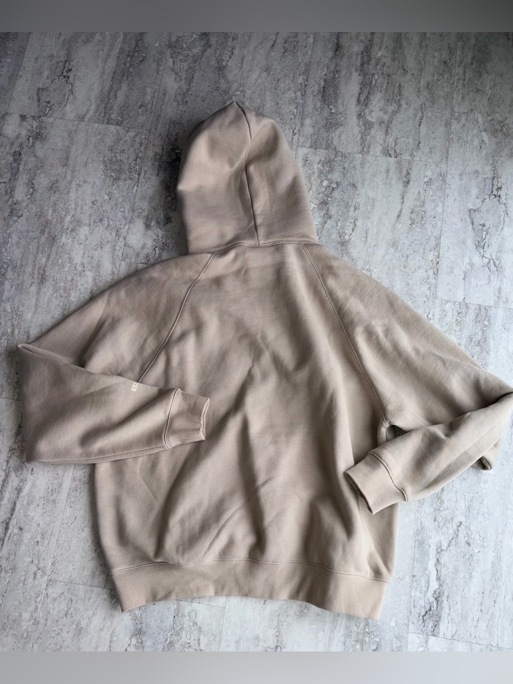 Fear of God ESSENTIALS Taupe Crewneck Hoodie - Picture 5 of 6